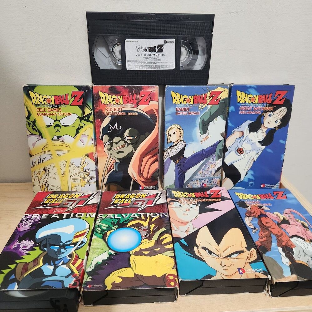 Dragon Ball Z VHS Collection  9 VHS tapes